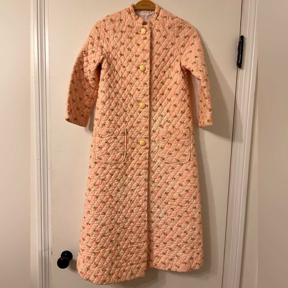 VINTAGE 60’S QUILTED DAINTY COTTAGECORE FLORAL JACKET ✨